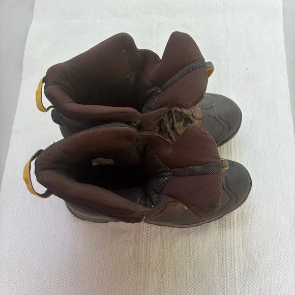 Mens Brown Columbia Waterproof Omni Heat 200 Gram Insulated Boots SZ 11 Techlite - Picture 11 of 12